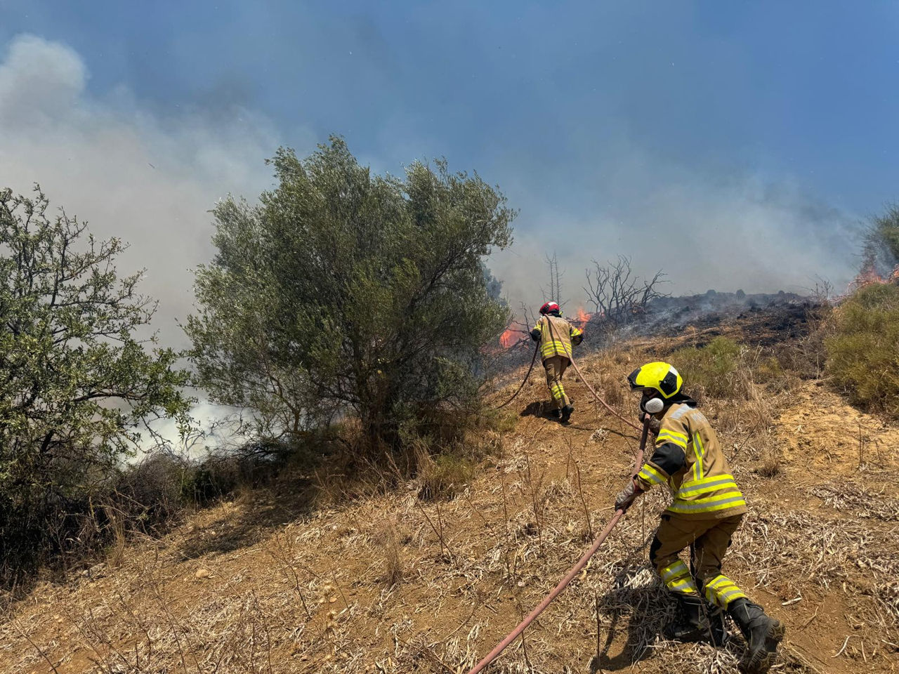 Pompierii moldoveni luptă pentru a doua zi consecutiv cu incendiile de proporții în Grecia.