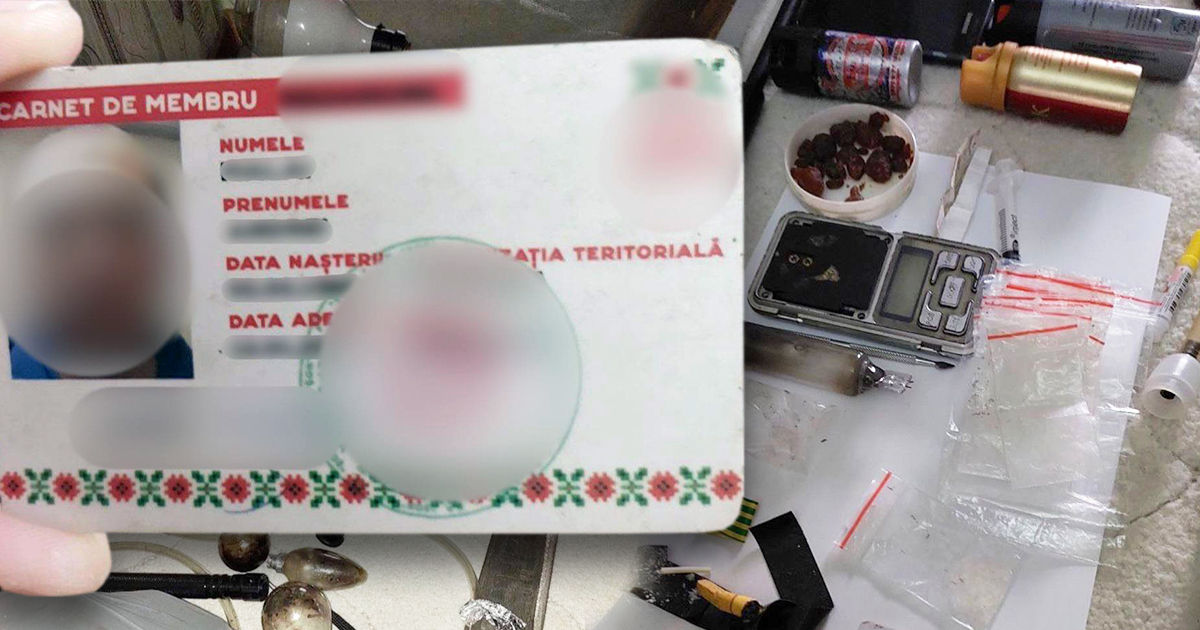 Мужчину с членским билетом партии "Шор" задержали по делу о наркотиках. Коллаж Point.md.