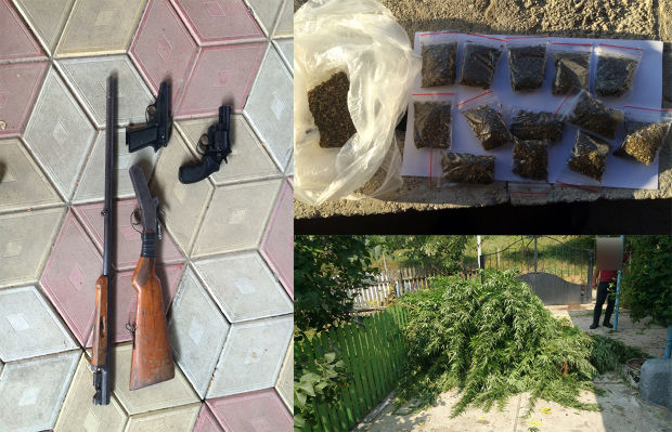 Marijuana vândută cu circa 350 - 400 de lei pacheţelul în sudul țării. Foto: igp.gov.md