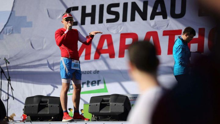 Vitalie Gheorghiţă este numele câştigătorului Maratonului Internaţional de la Chişinău. Foto: publika.md