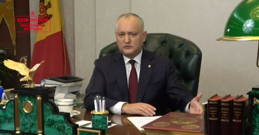 Додон: Идеальный вариант - формирование правительства на полгода-год.