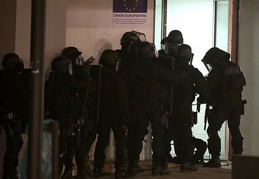 Органами правопорядка задержано девять человек. Фото: AFP/Scanpix
