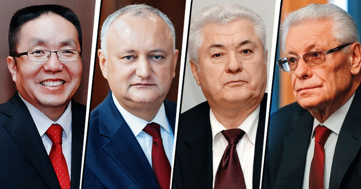 Посол Китая встретился с бывшими президентами Молдовы. Коллаж: Point