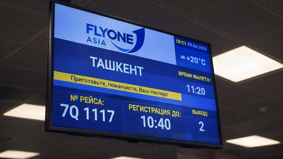 FlyOne Asia a lansat zboruri regulate din Tașkent spre Moscova, Ekaterinburg și Kazan.