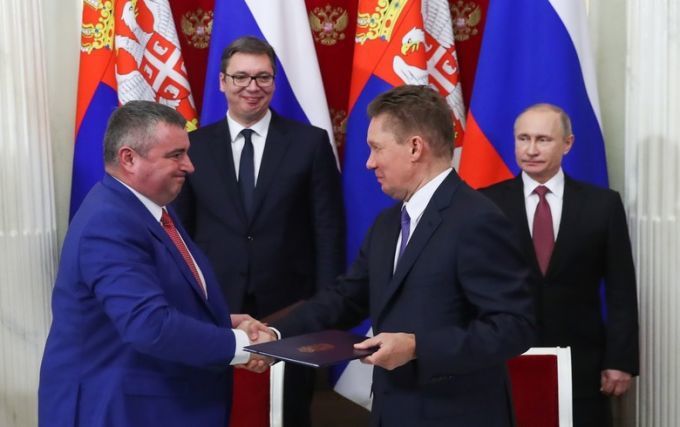 Gazprom va majora livrările de gaz natural către Serbia.