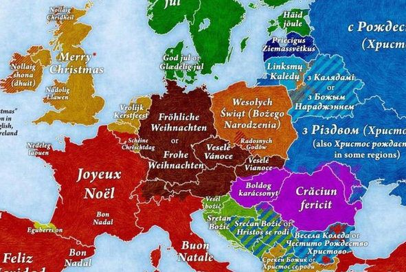 Cum se spune „Crăciun Fericit!” în limbile vorbite în Europa