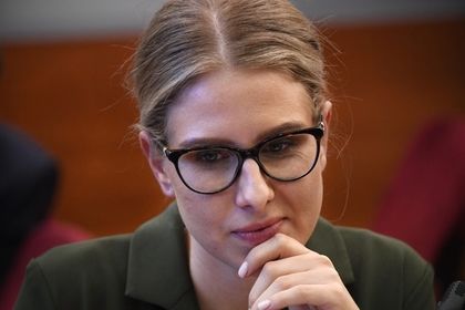 Незарегистрированный кандидат в Мосгордуму Любовь Соболь.