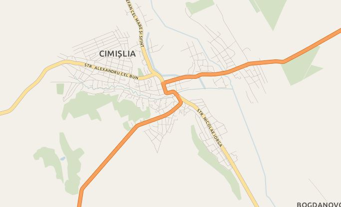 Orașul Cimișlia pe Point Map.