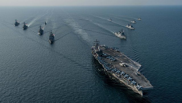 Возле Корейского полуострова начались совместные учения США и Южной Кореи Фото: U.S. Navy photo