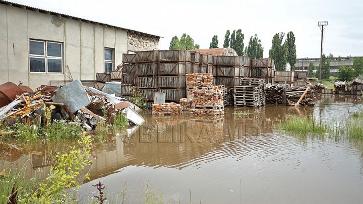 Zeci de locuitori ai satului Costeşti, raionul Ialoveni, au beciurile pline cu apă şi terenurile agricole inundate.