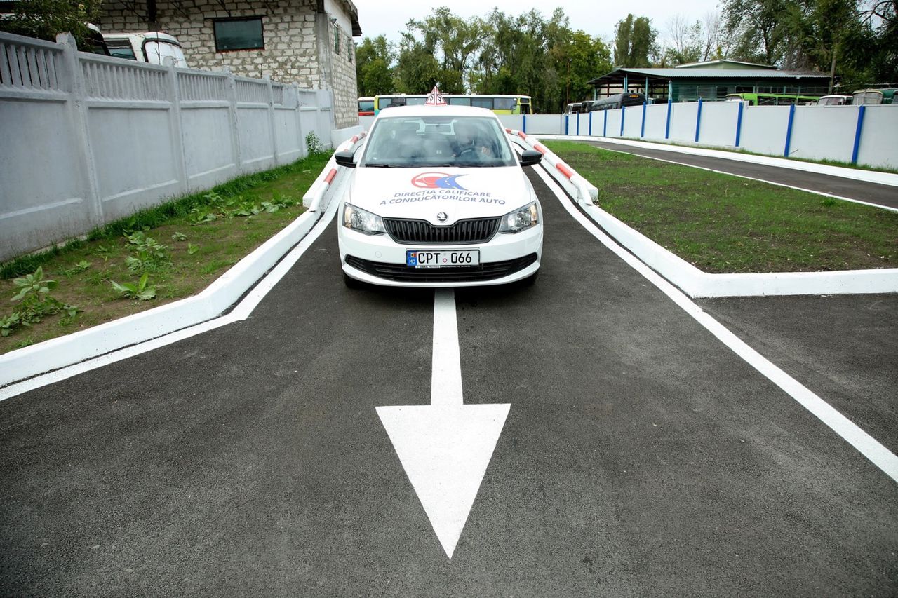 Al doilea poligon pentru susținerea examenului auto practic din Chișinău.