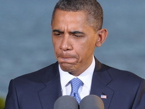 Obama a fost întrebat de un reporter: "mă întrebam, dacă aţi putea descrie dilema de a fi un laureat al Premiului Nobel pentru Pace care se pregăteşte să atace Siria?".