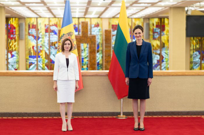 Президент Республики Молдова Майя Санду провела встречу с председателем Сейма Литвы Викторией Чмилите-Нильсен.