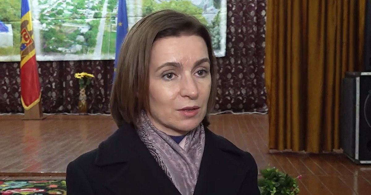 Президент Республики Молдова Майя Санду. 