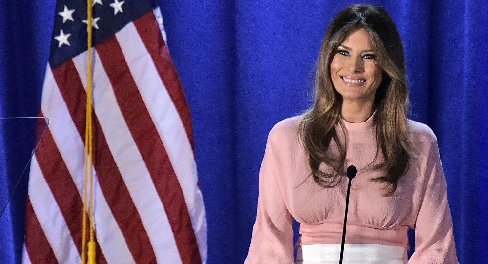 Первая леди США Меланья Трамп.