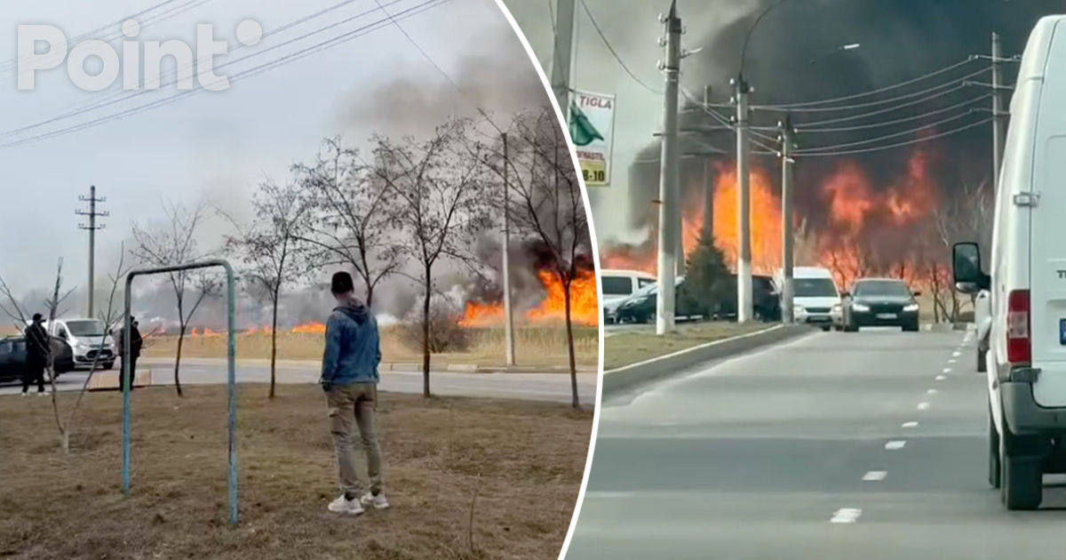 Un incendiu de proporții a izbucnit în apropiere de autogara din Bălți.