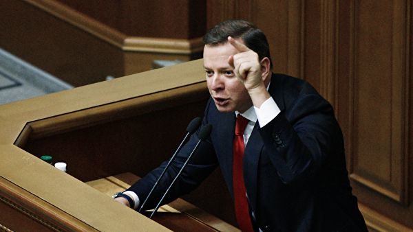 Глава "Радикальной партии" Украины, кандидат на пост президента страны Олег Ляшко.