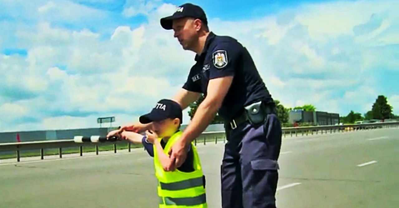 Măntăluță David a fost pentru o zi inspector inferior de patrulare.