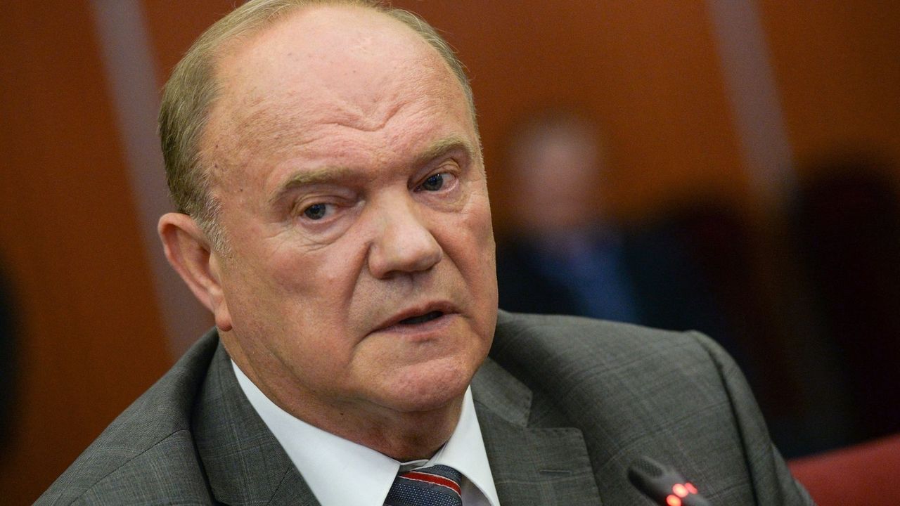 Лидер КПРФ Геннадий Зюганов.