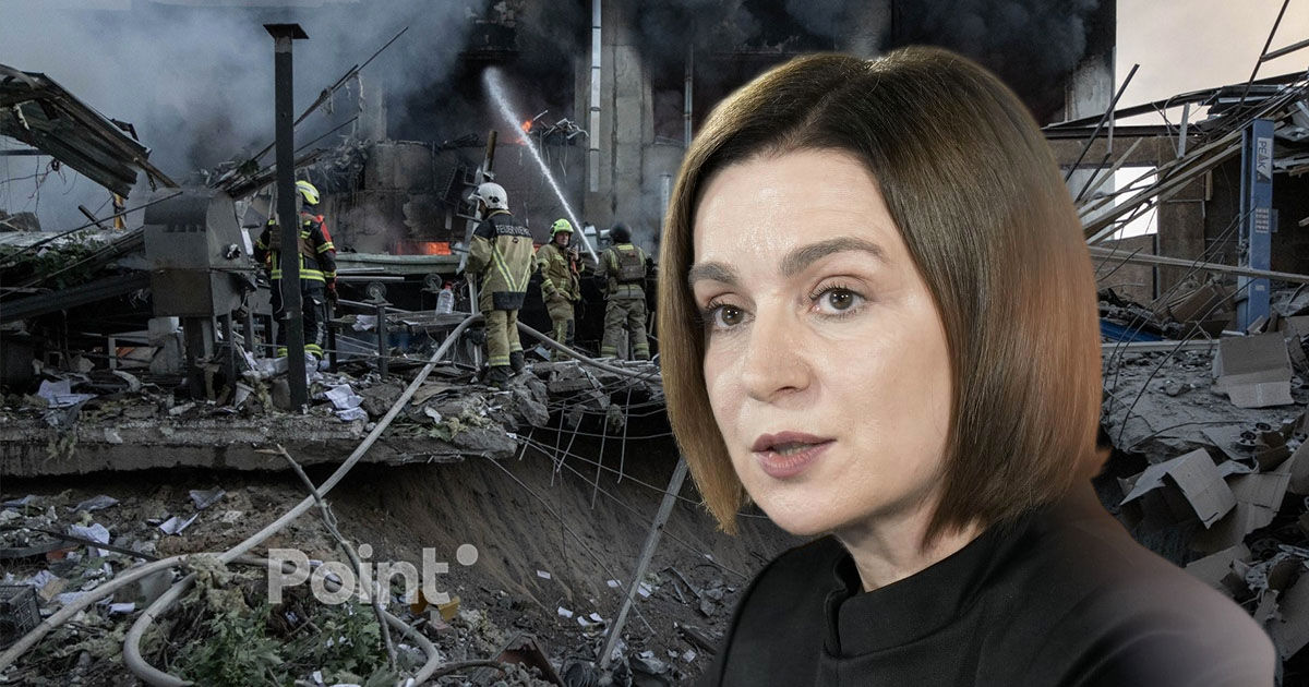 Maia Sandu a condamnat atacul nocturn al Rusiei asupra Ucrainei.