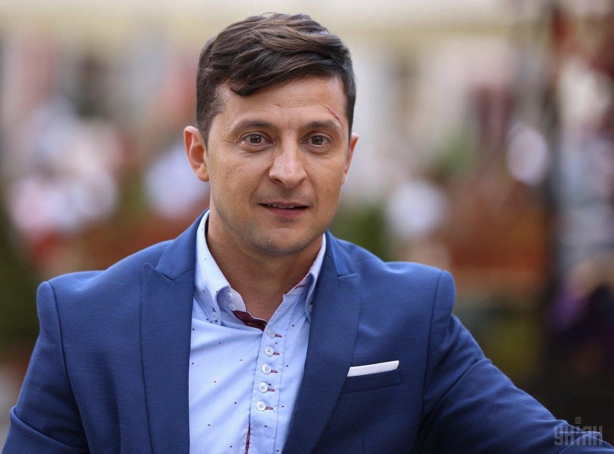 Кандидат в президенты Украины, шоумен Владимир Зеленский.