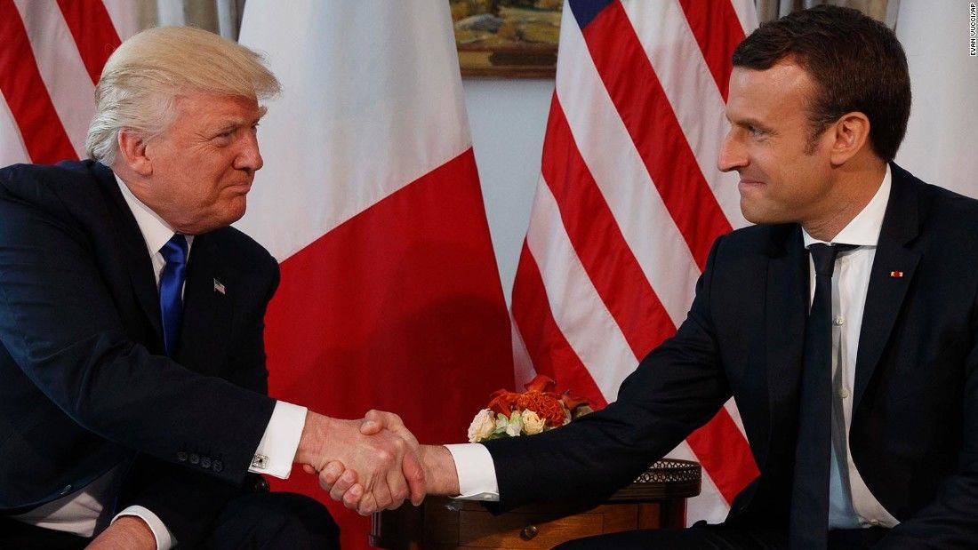 Macron, încântat de întrevederea cu Trump:  Vom sărbători intrarea în război a SUA. Foto: CNN
