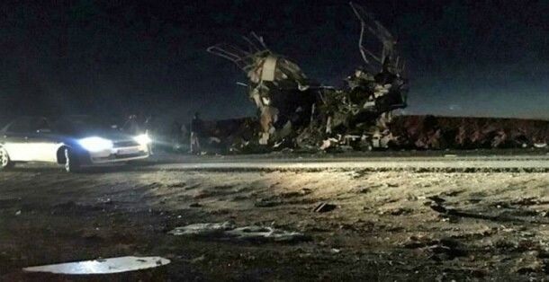 По официальной информации иранских военных, автобус направлялся в город Хаш-Захедан, а военные возвращались со службы на границе.