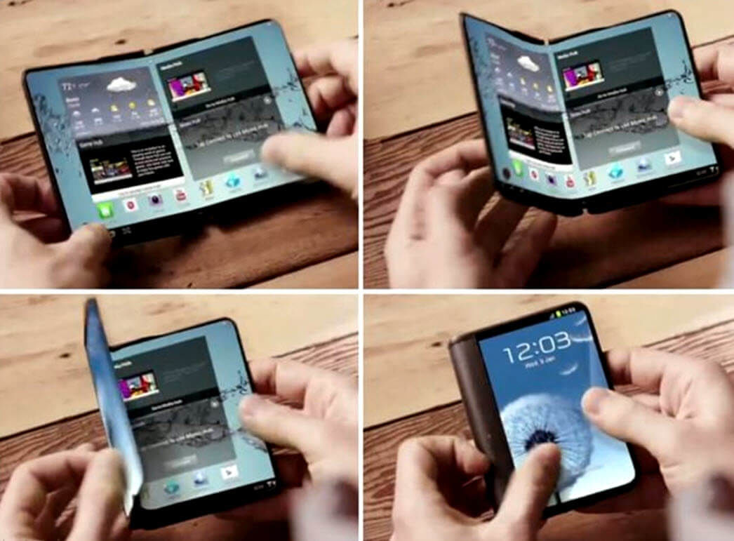 Cum voia Samsung să facă un telefon pliabil. Foto: androidheadlines.com
