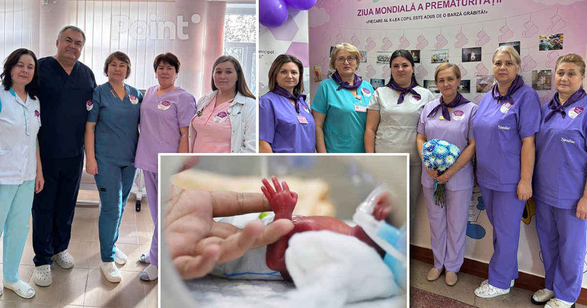 Un bebeluș născut la doar 25 de săptămâni, cu o greutate de 750 de grame, a fost externat sănătos.