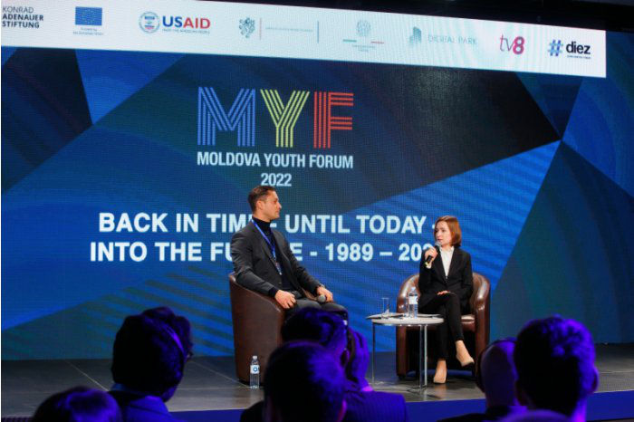 Президент участвовала в Moldova Youth Forum