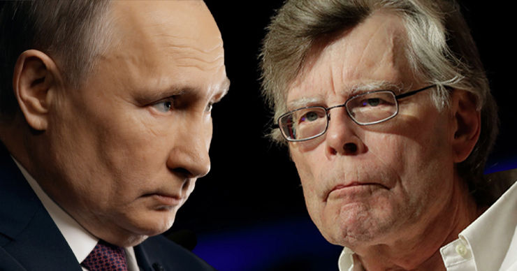 Стивен Кинг: Путин может убить всех. Коллаж Point.md.
