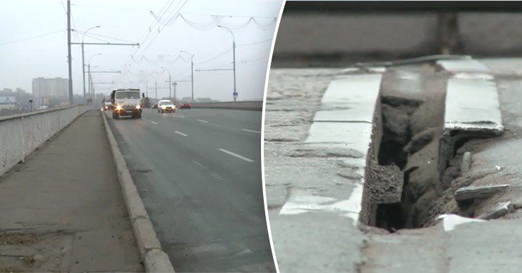 Состояние моста на улице Михая Витязу значительно ухудшилось.