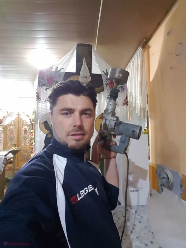Un preot a instalat singur sistemul de încălzire în biserică. Foto: ziarulnational.md