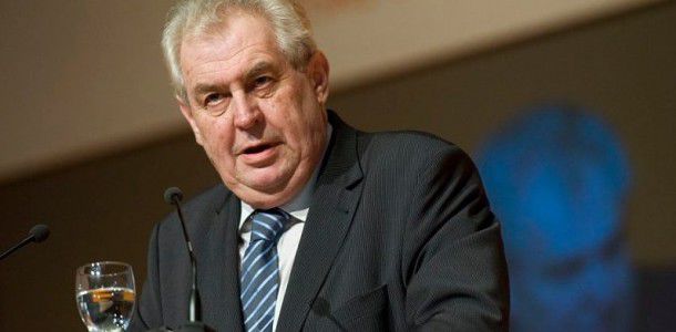 Președintele ceh Milos Zeman.