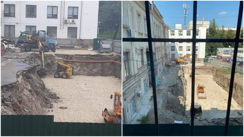 Парковка, строящаяся возле Национальной библиотеки, угрожает зданию.