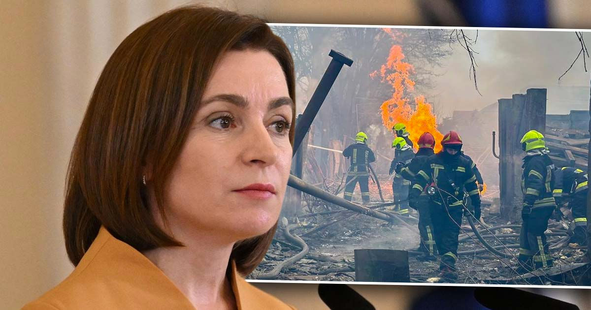 Майя Санду о ракетном ударе по Одессе: Украина нуждается в срочной помощи. Коллаж: Point.md