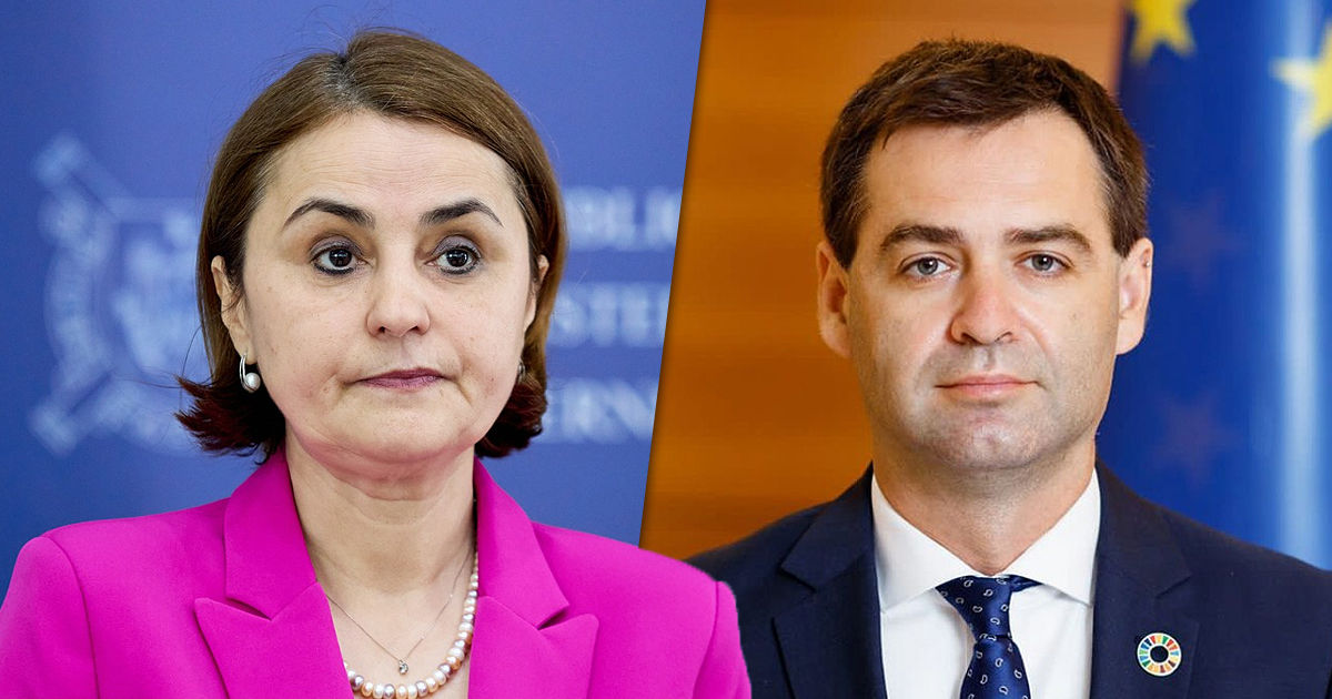 Нику Попеску и Луминица Одобеску провели телефонный разговор. Коллаж Point.md.