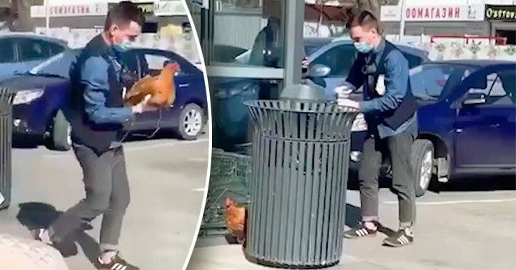 Прохожие успели заснять парня на видео, а ролик распространился в соцсетях.