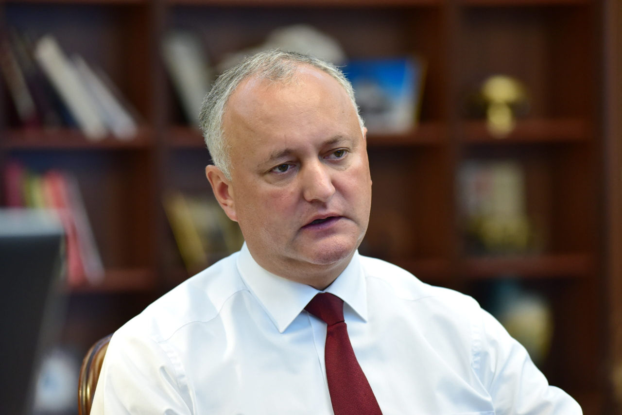 Dodon cere adoptare unei legi privind agenții străini în Moldova după modelul SUA.