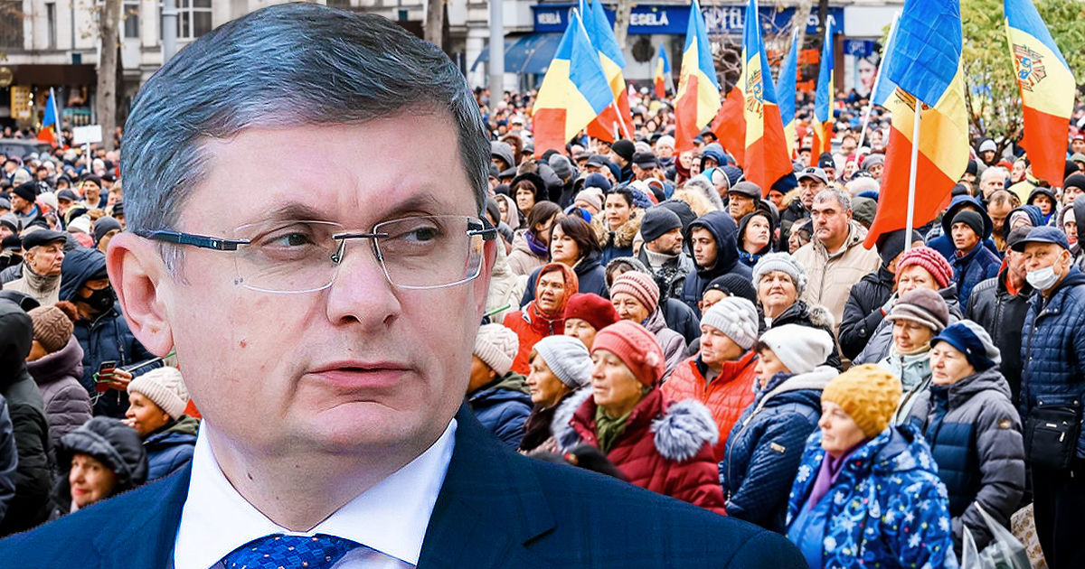 Игорь Гросу назвал протесты дестабилизацией обстановки. Коллаж Point.md.