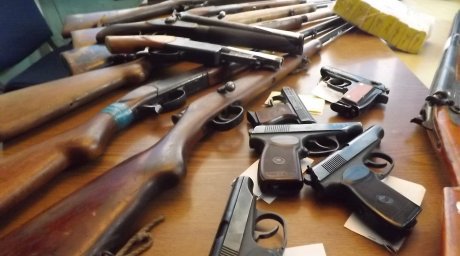 Оружие собирается и хранится на складе генерального инспектората полиции Кишинева. Фото: oskemen.info