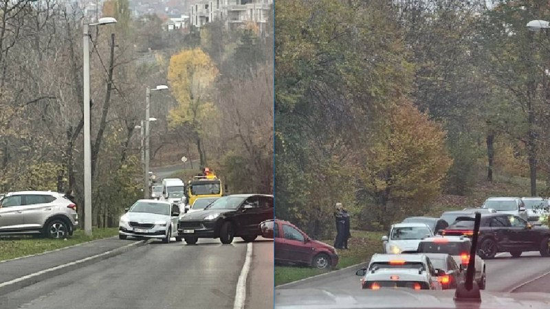 Accident în sectorul Râșcani: Un Porsche și o Dacia s-au tamponat.