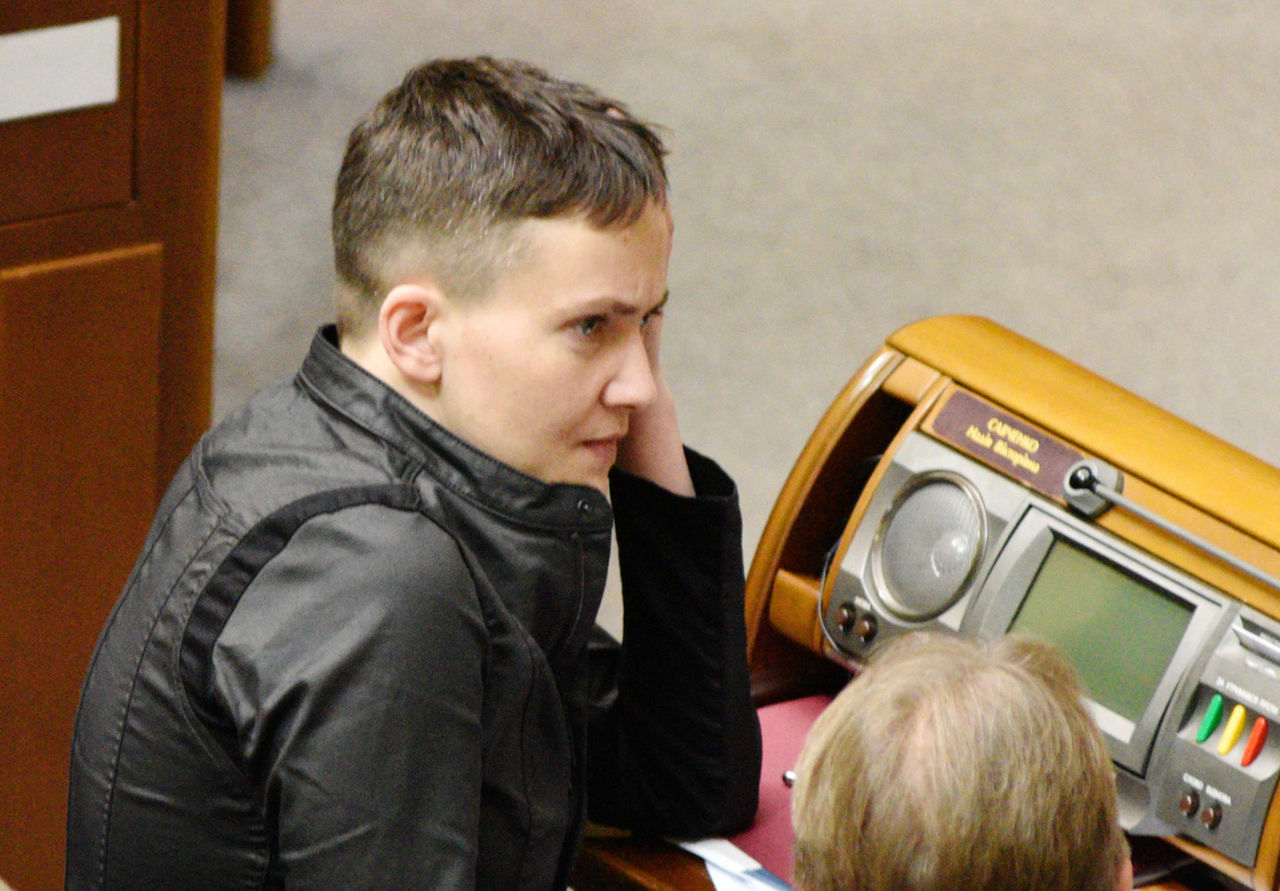 Член фракции "Батьковщина" Надежда Савченко была и остаётся героической фигурой.