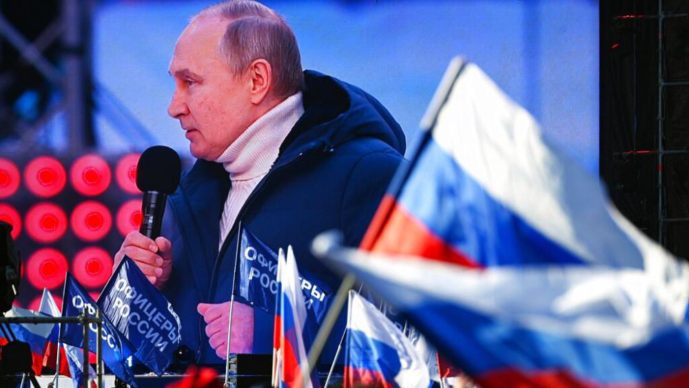 Рейтинг Путина в России вырос с начала боевых действий.