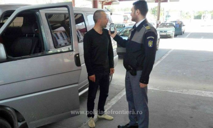 Moldovean în stare de ebrietate, depistat în Vama Sculeni. Foto:  politiadefrontiera.ro