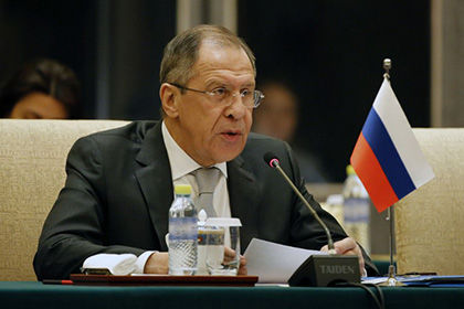 Министр иностранных дел России Сергей Лавров назвал смехотворными условия США и ЕС для отвода вооружений .