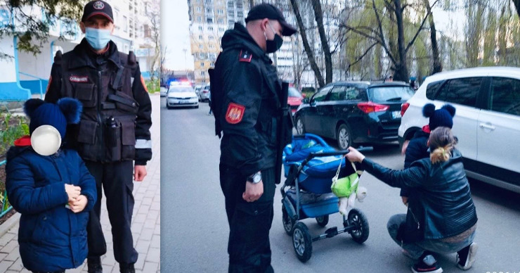 В Бельцах карабинеры вернули матери потерявшуюся дочь. Коллаж: Point.md.
