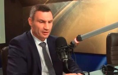 Мэр Киева Виталий Кличко в эфире одной из радиостанций.