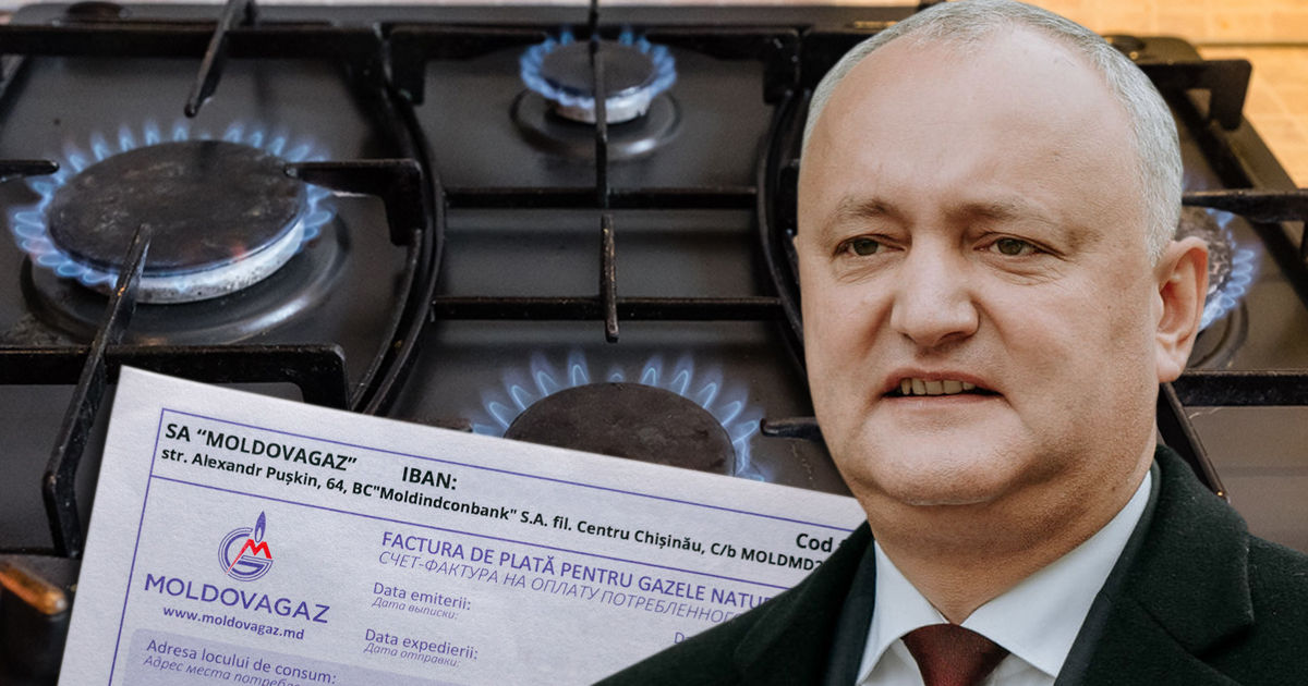 Экс-президент Игорь Додон прокомментировал цену на газ в Молдове. Коллаж Point.md.