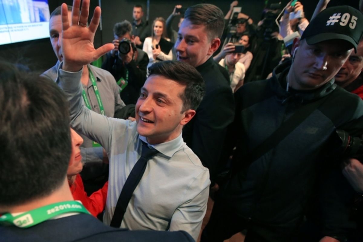 Кандидат в президенты Украины Владимир Зеленский.